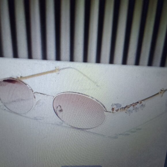 Bundle gift&luxury exquisite silver/white gold sunglass w decorative handles NWT main image 5